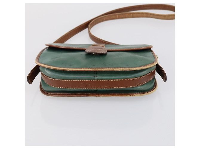 Céline Borsa a mano in pelle CELINE Givenchy 2 pezzi blu navy e verde Auth BA8093 - vista 15