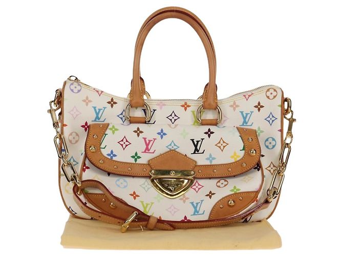 LOUIS VUITTON Handtasche Rita Monogram Multicolor 2way Weiß M40125 LV Auth ka242AV - Ansicht 12