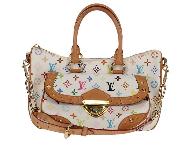 LOUIS VUITTON Handtasche Rita Monogram Multicolor 2way Weiß M40125 LV Auth ka242AV - Ansicht 13