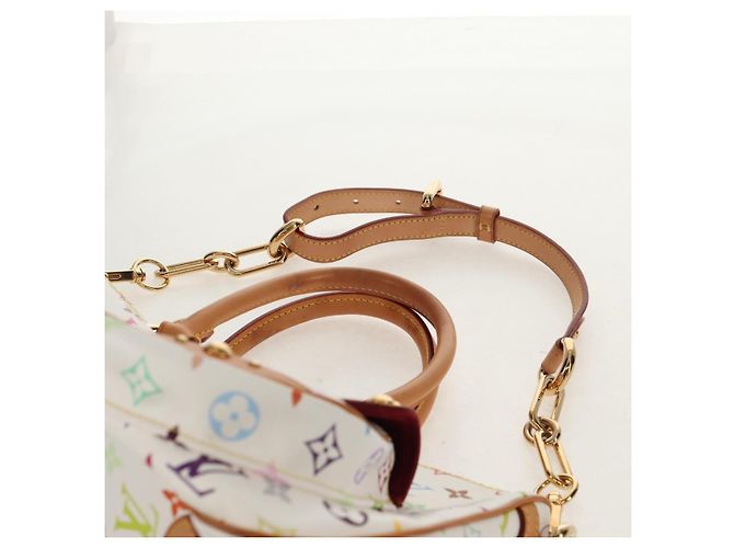 LOUIS VUITTON Handtasche Rita Monogram Multicolor 2way Weiß M40125 LV Auth ka242AV - Ansicht 16
