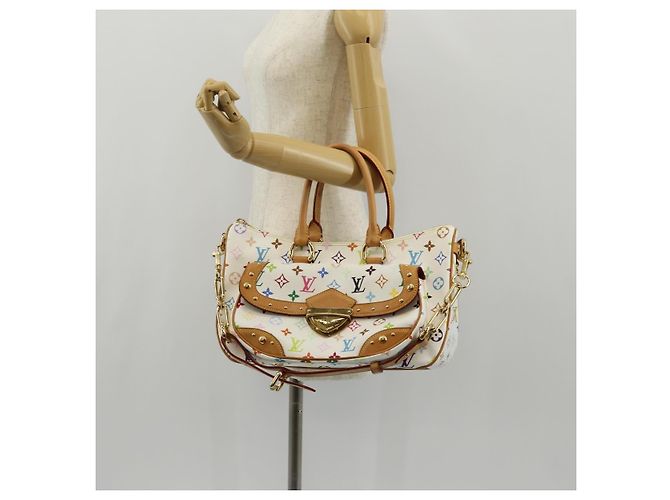 LOUIS VUITTON Handtasche Rita Monogram Multicolor 2way Weiß M40125 LV Auth ka242AV - Ansicht 30