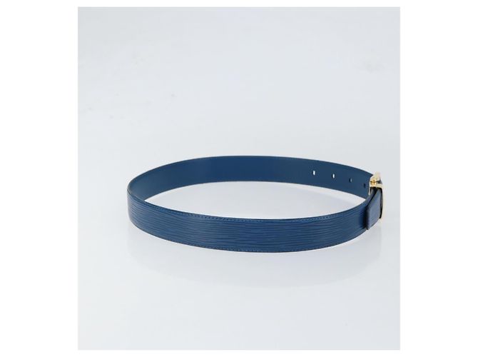 CINTURA CLASSICA EPI LOUIS VUITTON 32,7"" BLU LV Auth th6547 - vista 4