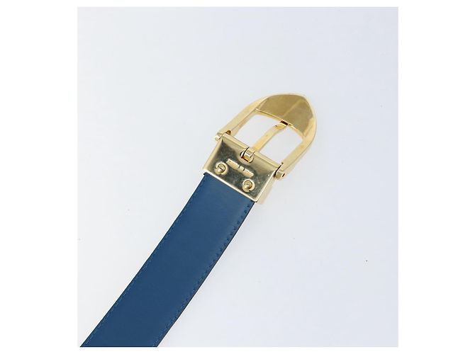 CINTURA CLASSICA EPI LOUIS VUITTON 32,7"" BLU LV Auth th6547 - vista 7