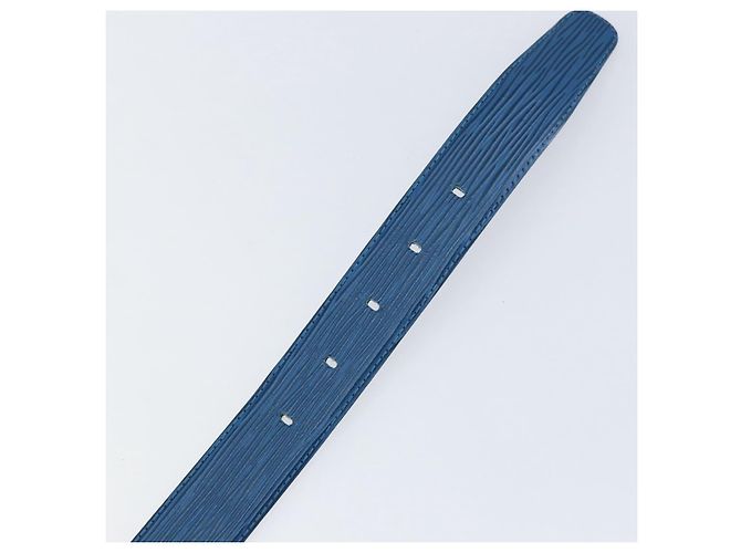 CINTURA CLASSICA EPI LOUIS VUITTON 32,7"" BLU LV Auth th6547 - vista 8
