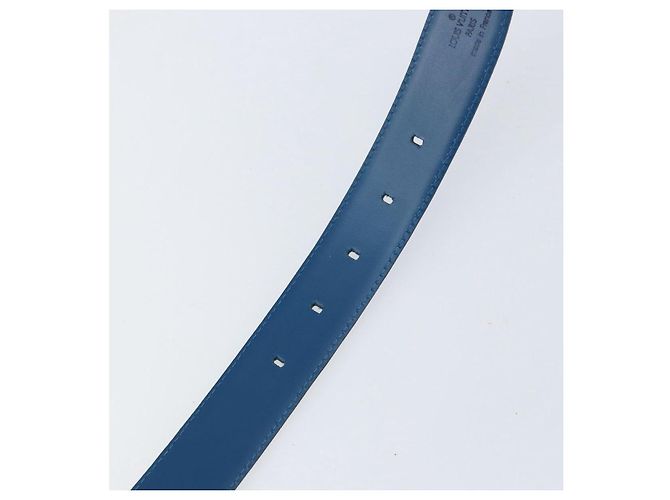 CINTURA CLASSICA EPI LOUIS VUITTON 32,7"" BLU LV Auth th6547 - vista 9