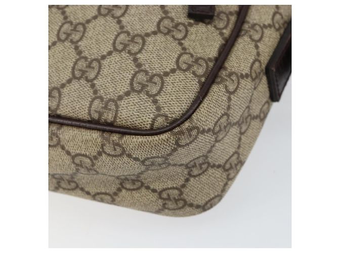 Borsa a Spalla GG Supreme in PVC Beige e Argento di GUCCI 114291 Auth yk19871 - vista 10
