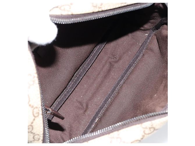 Borsa a Spalla GG Supreme in PVC Beige e Argento di GUCCI 114291 Auth yk19871 - vista 17