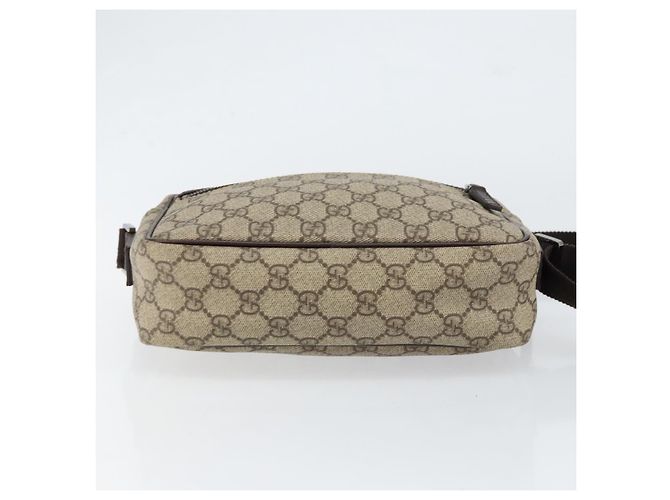 Borsa a Spalla GG Supreme in PVC Beige e Argento di GUCCI 114291 Auth yk19871 - vista 9