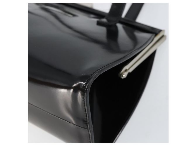 Salvatore Ferragamo Tote Bag Emaille Schwarz Silber Auth BA8395 - Ansicht 10