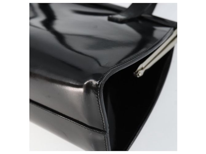 Salvatore Ferragamo Tote Bag Emaille Schwarz Silber Auth BA8395 - Ansicht 12