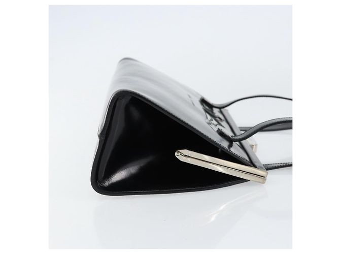 Salvatore Ferragamo Tote Bag Emaille Schwarz Silber Auth BA8395 - Ansicht 4