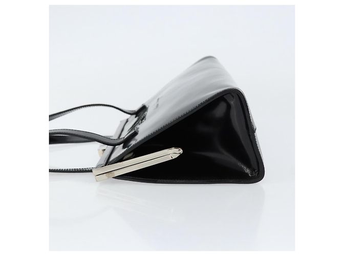 Salvatore Ferragamo Tote Bag Emaille Schwarz Silber Auth BA8395 - Ansicht 5
