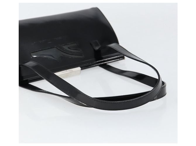 Salvatore Ferragamo Tote Bag Emaille Schwarz Silber Auth BA8395 - Ansicht 7