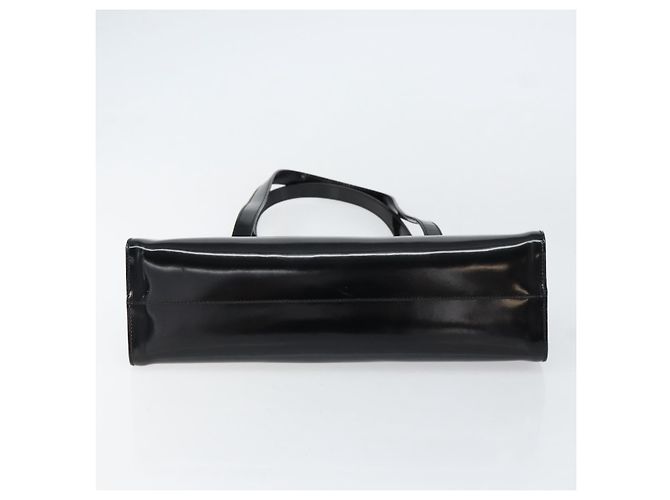 Salvatore Ferragamo Tote Bag Emaille Schwarz Silber Auth BA8395 - Ansicht 9