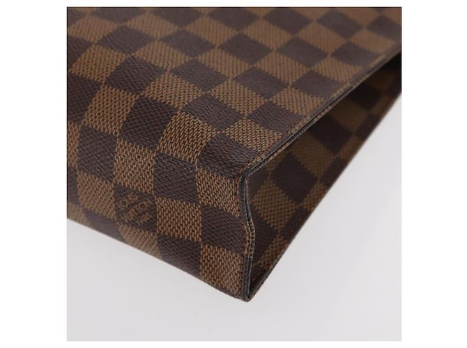 LOUIS VUITTON Poche Toilette 26 Damier Ebene N47543 Auth LV 154300 - vista 14