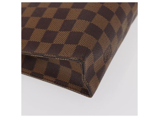 LOUIS VUITTON Poche Toilette 26 Damier Ebene N47543 Auth LV 154300 - vista 15