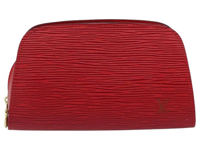 LOUIS VUITTON Pochette Dauphine PM Epi Rosso Castigliano M48447 LV Auth BA8367 - vista 13