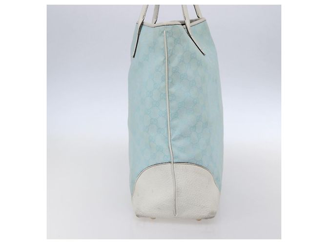 GUCCI GG Canvas Tote Bag Outlet Hellblau 263345 Auth 153956 - Ansicht 4