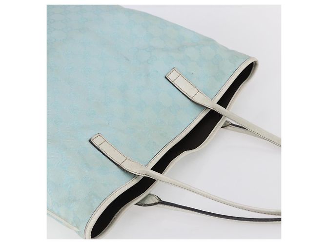 GUCCI GG Canvas Tote Bag Outlet Hellblau 263345 Auth 153956 - Ansicht 6
