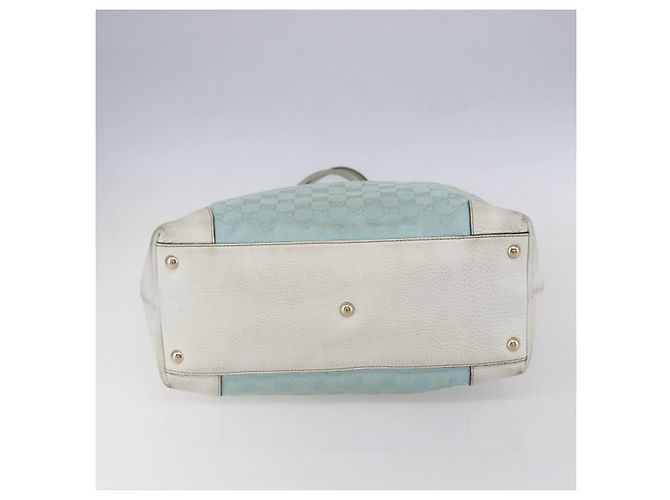 GUCCI GG Canvas Tote Bag Outlet Hellblau 263345 Auth 153956 - Ansicht 9