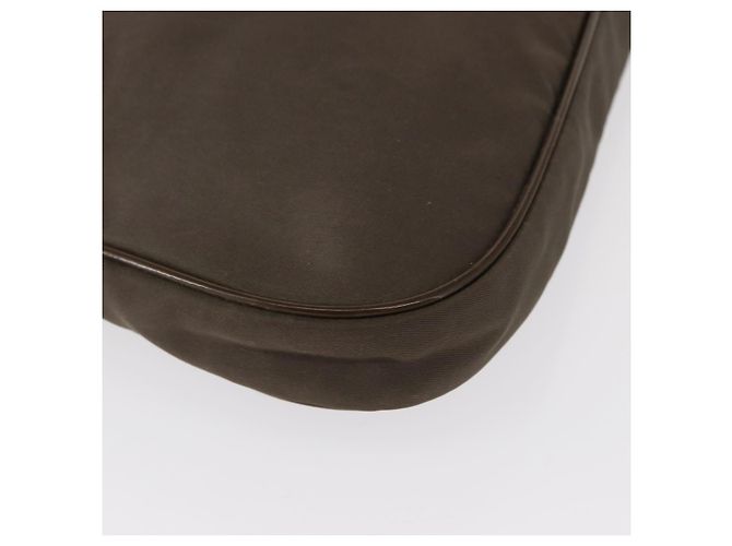Borsa a Spalla PRADA in Nylon Marrone Auth 153825 - vista 10