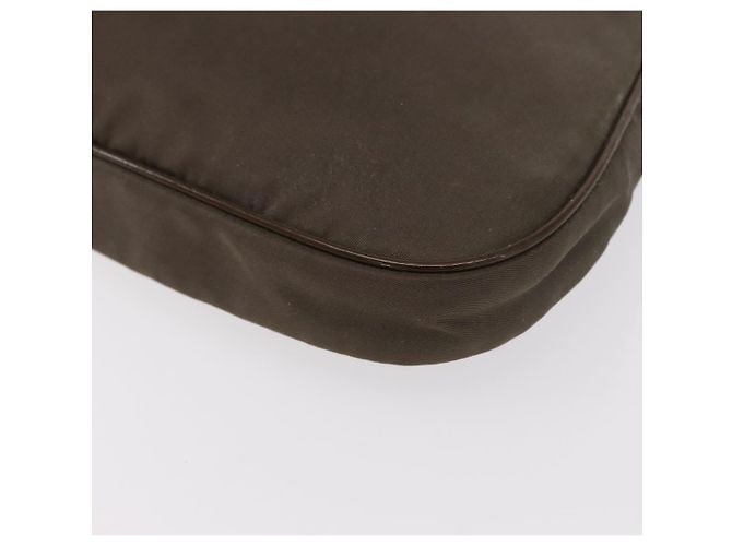 Borsa a Spalla PRADA in Nylon Marrone Auth 153825 - vista 11