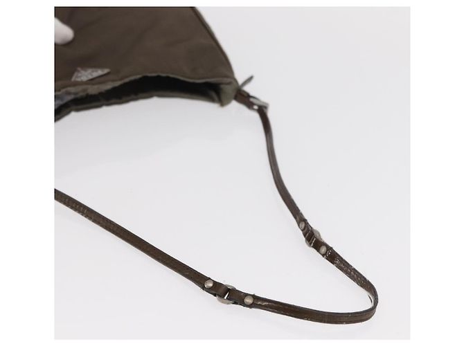 Borsa a Spalla PRADA in Nylon Marrone Auth 153825 - vista 7