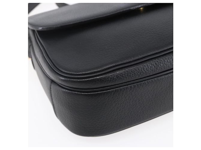 Autre Marque Borsa a Spalla Burberrys in Pelle Nera e Oro Auth ep12073 Nero D'oro - vista 11