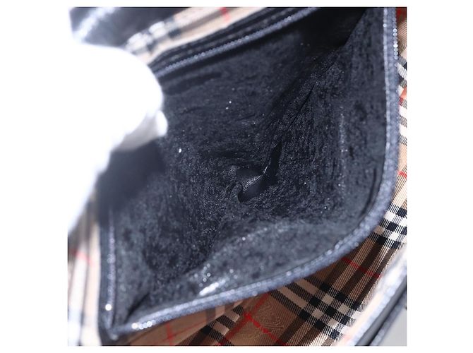 Autre Marque Borsa a Spalla Burberrys in Pelle Nera e Oro Auth ep12073 Nero D'oro - vista 18