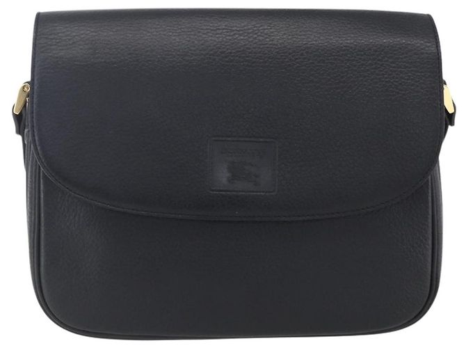 Autre Marque Borsa a Spalla Burberrys in Pelle Nera e Oro Auth ep12073 Nero D'oro - vista 2