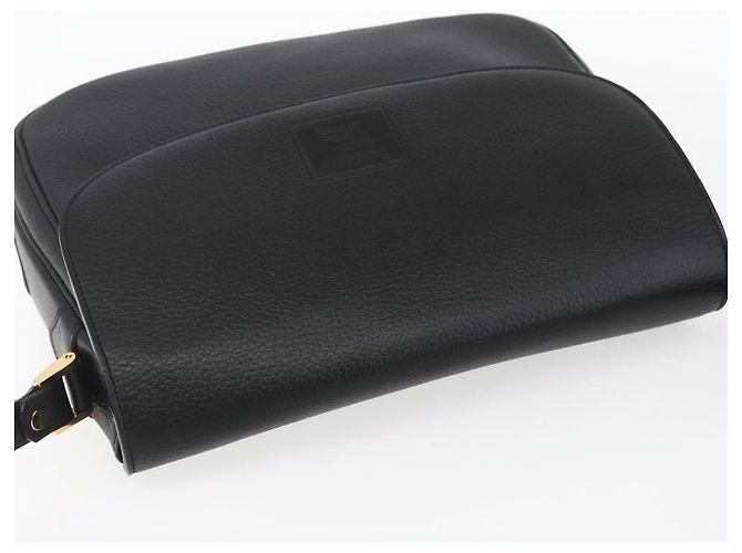 Autre Marque Borsa a Spalla Burberrys in Pelle Nera e Oro Auth ep12073 Nero D'oro - vista 6