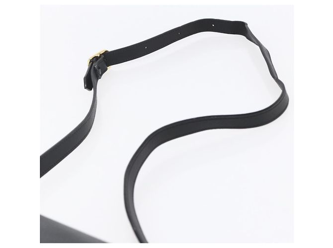 Autre Marque Borsa a Spalla Burberrys in Pelle Nera e Oro Auth ep12073 Nero D'oro - vista 8
