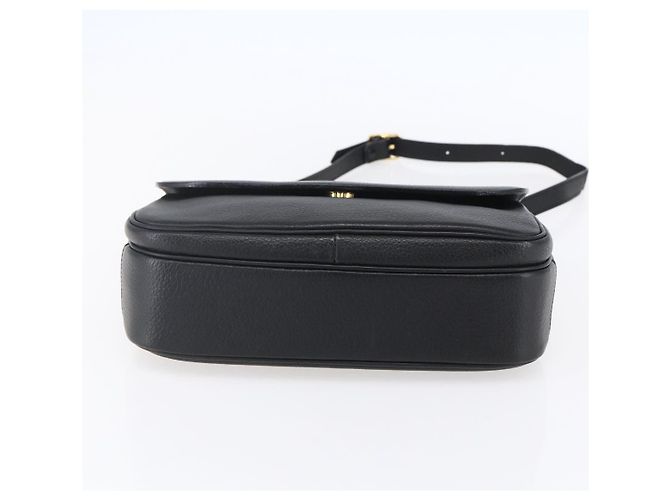 Autre Marque Borsa a Spalla Burberrys in Pelle Nera e Oro Auth ep12073 Nero D'oro - vista 9