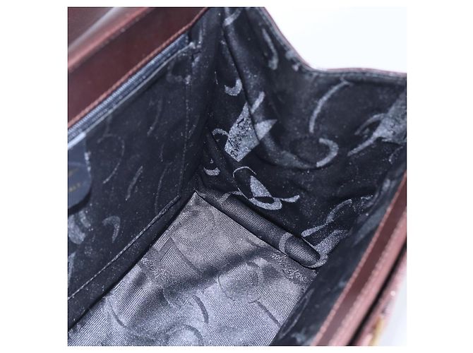 Borsa Tote Vala in pelle marrone e oro Auth BA8394 di Salvatore Ferragamo D'oro - vista 17