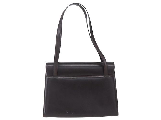 Borsa Tote Vala in pelle marrone e oro Auth BA8394 di Salvatore Ferragamo D'oro - vista 3