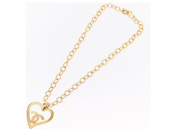 Collana CHANEL COCO in metallo dorato CC Auth 154033SAV - vista 10
