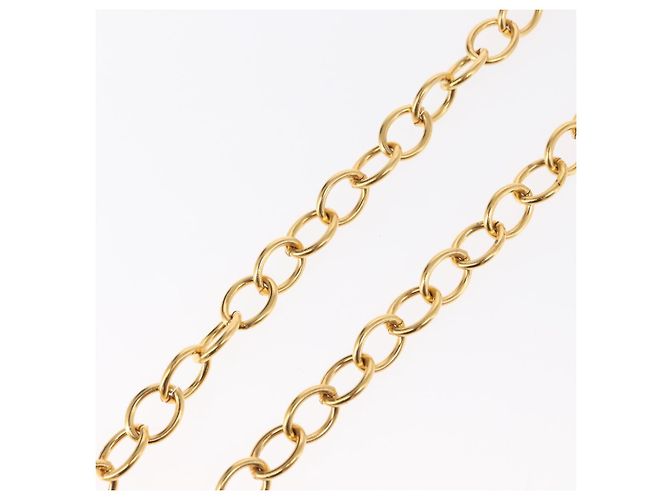 Collana CHANEL COCO in metallo dorato CC Auth 154033SAV - vista 13