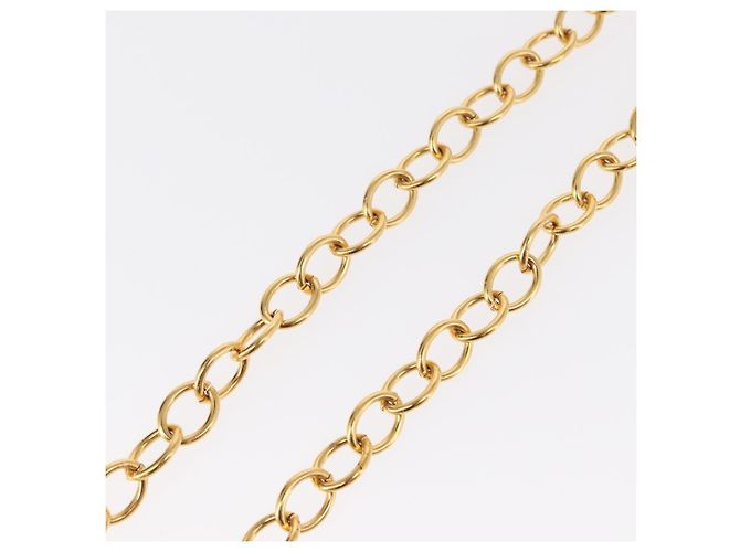Collana CHANEL COCO in metallo dorato CC Auth 154033SAV - vista 14