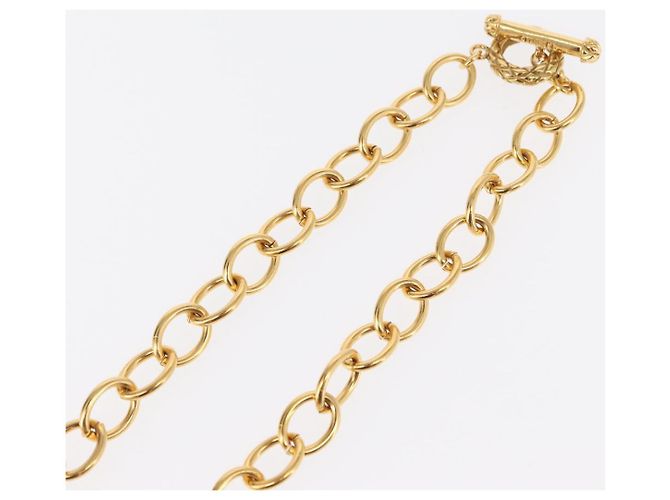 Collana CHANEL COCO in metallo dorato CC Auth 154033SAV - vista 15