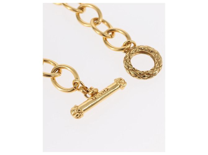 Collana CHANEL COCO in metallo dorato CC Auth 154033SAV - vista 18