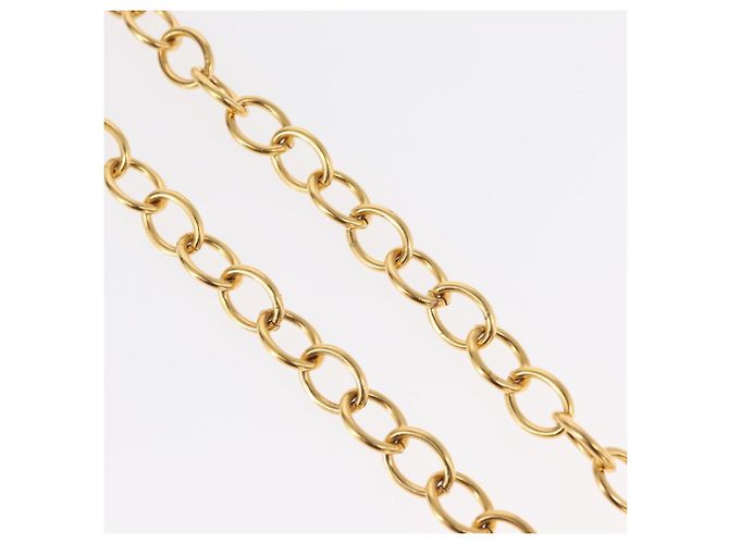 Collana CHANEL COCO in metallo dorato CC Auth 154033SAV - vista 5
