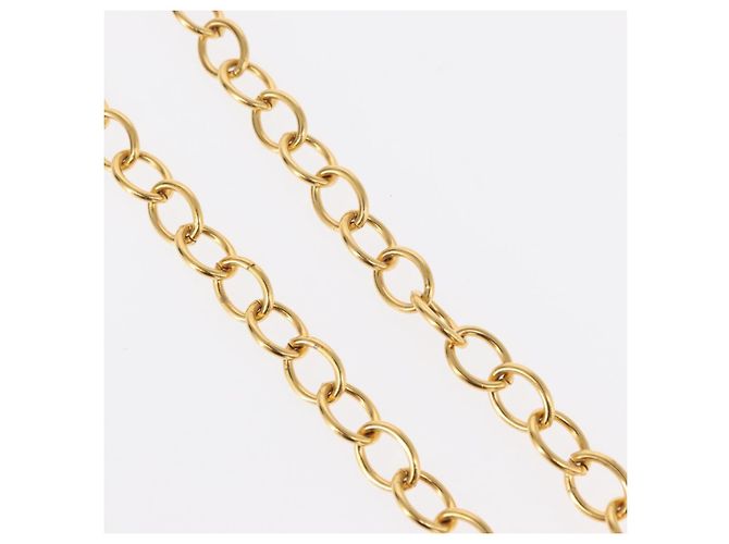Collana CHANEL COCO in metallo dorato CC Auth 154033SAV - vista 6