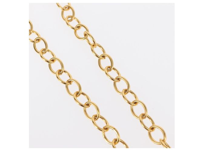 Collana CHANEL COCO in metallo dorato CC Auth 154033SAV - vista 7