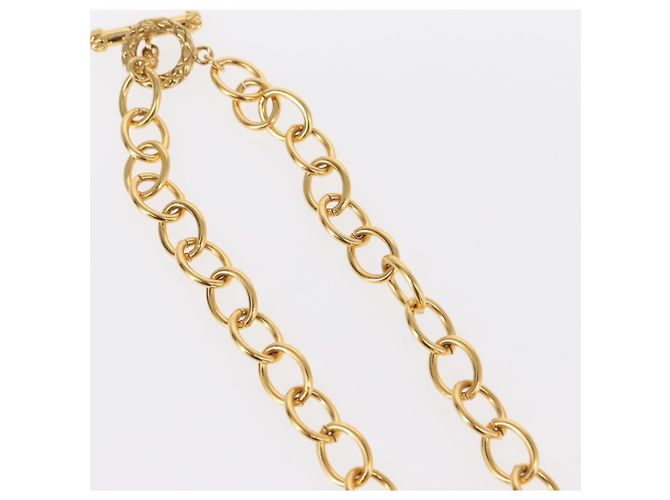 Collana CHANEL COCO in metallo dorato CC Auth 154033SAV - vista 8