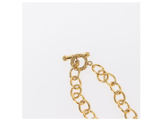 Collana CHANEL COCO in metallo dorato CC Auth 154033SAV - vista 9