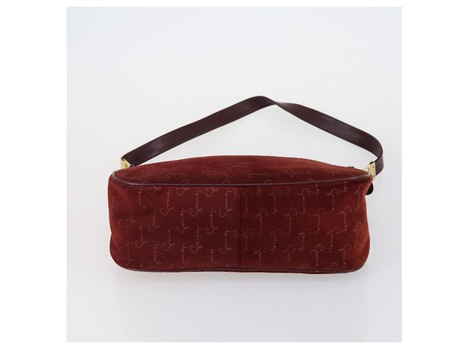 Hermès HERMES Givenchy Bally Tasche Set 3 aus Canvas Wildleder PVC Beige Bordeaux Auth bs31062 Schwarz - Ansicht 21