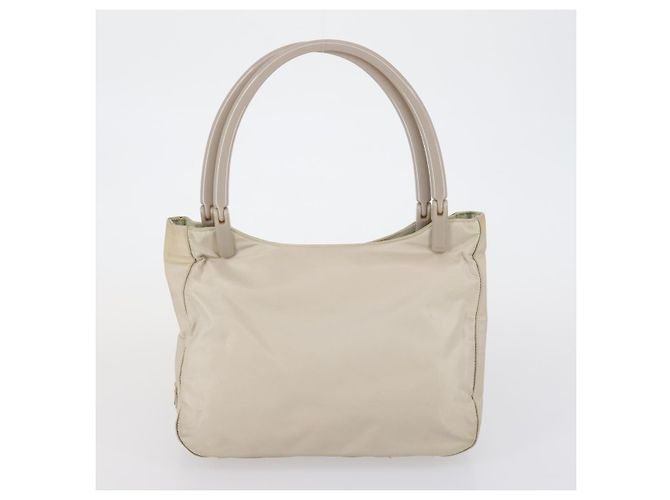 Borsa Tote PRADA Nylon 3 Set Beige Blu Khaki Auth am9798 Cachi - vista 10