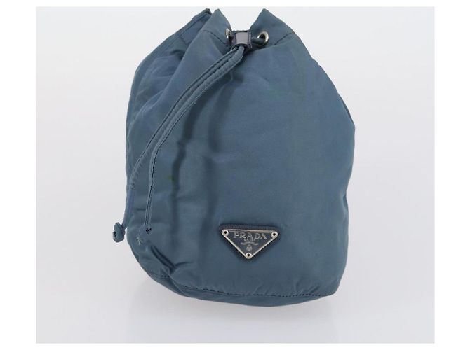 Borsa Tote PRADA Nylon 3 Set Beige Blu Khaki Auth am9798 Cachi - vista 17