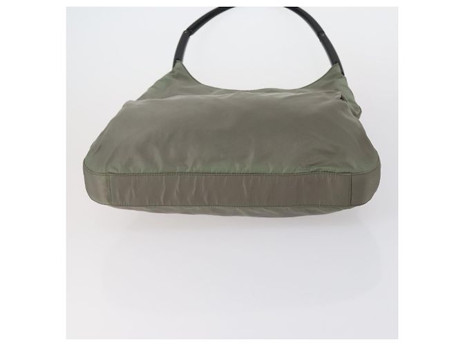 Borsa Tote PRADA Nylon 3 Set Beige Blu Khaki Auth am9798 Cachi - vista 7