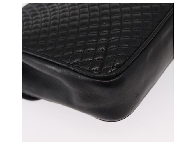 BALLY Borsa a Spalla a Catena Pelle Nera Oro Auth 153967 Nero D'oro - vista 12